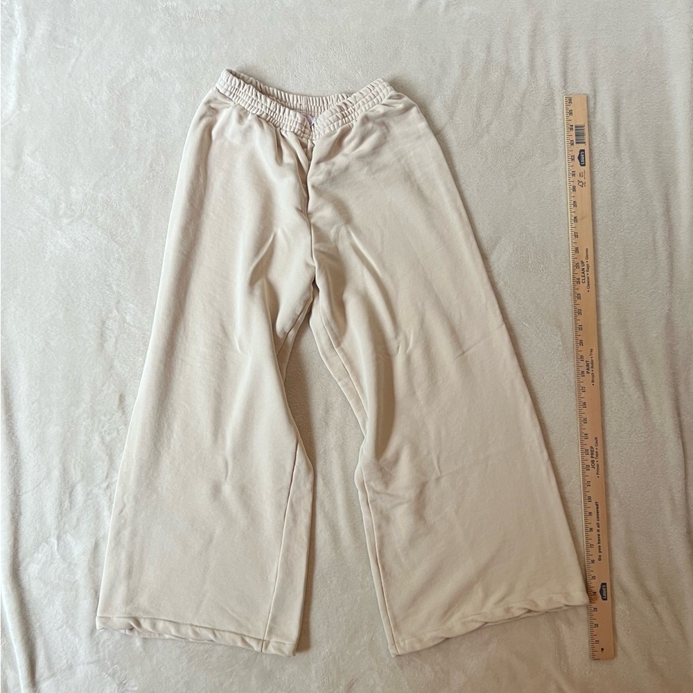 Yolly Italy Wide Leg Cream Lounge Pants S/M